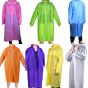 Allextreme EXTY876 Rain Guard Emergency Rain Poncho with Hood Raincoat for Men Women One Size Fits All (Random Colors)