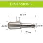 AllExtreme EXEMSL2 51mm Inlet Universal Exhaust Muffler Silencer for Street Sports Dirt Bike and Motorcycles (Silver)