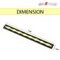 AllExtreme EX001WS Universal Daytime Running Light Waterproof Flexible LED DRL Driving Lamp for Motorcycles Cars & Bikes (White)