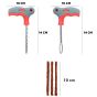 AllExtreme Universal Tubeless Tyre Puncture Repair Kit Flat Tire Puncher Patch Tools (Model 7)