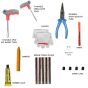 AllExtreme Universal Tubeless Tyre Puncture Repair Kit Flat Tire Puncher Patch Tools (Model 7)