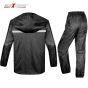 Allextreme AERNC012 Unisex PVC Hooded Rain Jacket and Pant (Black XXXL)