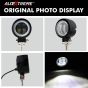 Allextreme EX3IHR1 3 Inch Round White Fog Light with Red Halo Angel Eye Ring for Bike Motorcycle Car & Off Road SUV (20W, 1 Pc), red & white