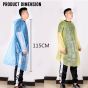 Allextreme Men's and Women's Raincard Emergency Rain Poncho (Random Colour, One Size) -Set of 5