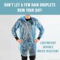 Allextreme Men's and Women's Raincard Emergency Rain Poncho (Random Colour, One Size) -Set of 5