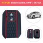 AllExtreme EXKC05 2 Buttons Silicone Car Remote Key Cover Shell Case Body Compatible with DZIRE (Black)