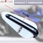 AllExtreme EXHW22W 7/8" 22mm Motorcycle Hand Guard with LED Light Universal Bike Handle Protector Shield Handlebar Protection Gear (White)