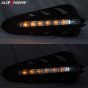 AllExtreme 7/8" 22mm Motorcycle Hand Guard with LED Light Universal Bike Handle Protector Shield Handlebar Protection Gear (Yellow)