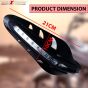 AllExtreme 7/8" 22mm Motorcycle Hand Guard with LED Light Universal Bike Handle Protector Shield Handlebar Protection Gear (Yellow)