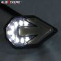 Allextreme EXUIB2W Universal Turn Signal Indicator Light Bike Front Rear Side Blinker Bulb for Motorcycles & Bikes (White & Amber, 2 PCS)