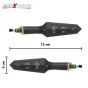 Allextreme EXBIAB2 Universal Super Bright Turn Signal Indicator Light Bike Front/Rear Side Indicator Blinker Bulb for Motorcycles & Bikes (12V, White, 2 PCS)