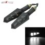 Allextreme EXBIAB2 Universal Super Bright Turn Signal Indicator Light Bike Front/Rear Side Indicator Blinker Bulb for Motorcycles & Bikes (12V, White, 2 PCS)