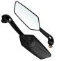AllExtreme EXSBM02 Universal Bar End Convex Side Angular Mirrors Motorcycle Rear View Mirror For Mountain Bike Scooter Motorbike