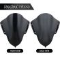 AllExtreme EXPVR15 Plastic Windscreen Visor Front Fairing Windshield Baffle Wind Deflectors for Yamaha R15 V3 (New Version) (Black)