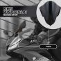 AllExtreme EXPVR15 Plastic Windscreen Visor Front Fairing Windshield Baffle Wind Deflectors for Yamaha R15 V3 (New Version) (Black)