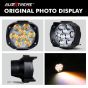 Allextreme EX9FWYP Imported 9 LED Fog Light Spot Beam Waterproof Heavy Duty Pod Driving Work Lamp for Motorcycle Bike Car and SUV (15W, White and Amber, 2 PCS)