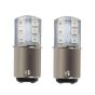 Allextreme EXPB12R Universal 12 LED Silica Gel Parking Light Super Bright Lamp Chipset Silicone License Plate Dome Indicator Bulb for Car Bike and Motorcycle (3W, Red, 2 PCS)