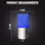 Allextreme EXB2T10 BA9S LED Parking Light SMD Interior Pilot License Plate Dome Indicator Lamp Bulb for Car Bike and Motorcycle (2W, Blue, 2 PCS)