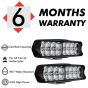 Allextreme EX16SW2 Imported Universal 16 LED Fog Light Off/On Road Driving Work Lamp for Bike Cars and Motorcycle (48W, White Light, 2 PCS)