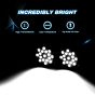 AllExtreme EX7P1B1 17 LED Polymer Body Round LED Fog Light 7 Inch Off Road Driving Roof Universal Spot Lamp for Car, SUV & Bikes (51W, 1Pc)