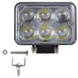 Allextreme EX6L5D1 18W 6 LED 5D Fog Light Water Resistant Spot Beam DRL Lamp for Bikes, Cars, SUVs & Motorcycles (18W, White)