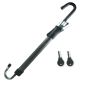 Allextreme CQ-6084 Car Steering Wheel Brake Lock Anti-Theft Retractable Double Hook Car Clutch Pedal Lock Security with 2 Keys