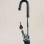 Allextreme CQ-6084 Car Steering Wheel Brake Lock Anti-Theft Retractable Double Hook Car Clutch Pedal Lock Security with 2 Keys