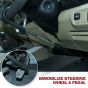 Allextreme CQ-6084 Car Steering Wheel Brake Lock Anti-Theft Retractable Double Hook Car Clutch Pedal Lock Security with 2 Keys