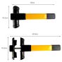AllExtreme CQ-6004 Universal Car Steering Wheel Lock with 2 Keys Anti Theft Locking T-Shaped Security Lock for Van SUV