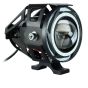 Allextreme EXFLTPL01 U11 CREE LED Fog Light Universal Waterproof Projector Lamp with Dual Ring for Car, Motorcycle and Bikes (Pack of 1)