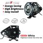 Allextreme EXFLTPL01 U11 CREE LED Fog Light Universal Waterproof Projector Lamp with Dual Ring for Car, Motorcycle and Bikes (Pack of 1)