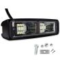 Allextreme EXLM24W1 6 inch 12 LED Dual Row Fog Light Bar with Spot Beam for Bike Car Truck (24W)
