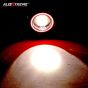 AllExtreme EXU7BR2 U7 CREE LED Fog Light Work Lamp with Hi/Low, Flashing Beam and Red Angel Eye Ring for Cars and Motorcycles (12W, Red & White Light, 2 PCS)
