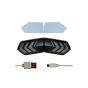 Allextreme EXHTILR Wireless Motorcycle Helmet LED Safety Light 4 Mode USB Charging Bike Turn Signal Warning Brake Lamp