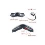 Allextreme EXHTILR Wireless Motorcycle Helmet LED Safety Light 4 Mode USB Charging Bike Turn Signal Warning Brake Lamp