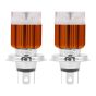 AllExtreme EX3MHF2 8W LED Headlight Conversion Kit Headlamp Bulbs Ultra-Bright Energy Efficient Universal Fit for Car & Motorcycle (1500LM, Pack of 2)