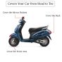 AllExtreme A7001-B Activa Scooty Body Cover Waterproof Gearless Scooter Rain Dust Cover for Indoor Outdoor Protection (Navy Blue)