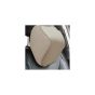 Allextreme EXMFTB1 Memory Foam Car Seat Neck Pillow Headrest Travel Cushion for Cervical Support & Sleeping (Beige)