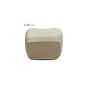 Allextreme EXMFTB1 Memory Foam Car Seat Neck Pillow Headrest Travel Cushion for Cervical Support & Sleeping (Beige)