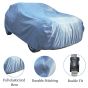 Allextreme ST7006 Car Body Cover Compatible with Hyundai Santro Custom Fit Dustproof UV Heat Resistant Indoor Outdoor Body Protection (Blue with Mirror)