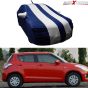 Allextreme SF7005 Car Body Cover Compatible with Maruti Suzuki Swift Custom Fit Dustproof UV Heat Resistant Indoor Outdoor Body Protection (Blue & Silver with Mirror)