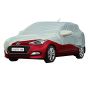 Allextreme I7003 Car Body Cover Compatible with Hyundai Elite i20 Custom Fit Dustproof UV Heat Resistant Indoor Outdoor Body Protection (Silver with Mirror)