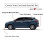 Allextreme BN7005 Car Body Cover Compatible with Maruti Suzuki Baleno Custom Fit Dustproof UV Heat Resistant Indoor Outdoor Body Protection (Blue-Silver with Mirror)