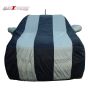 Allextreme BN7005 Car Body Cover Compatible with Maruti Suzuki Baleno Custom Fit Dustproof UV Heat Resistant Indoor Outdoor Body Protection (Blue-Silver with Mirror)