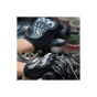 Allextreme EXSTO7 Unisex Anti-Slip Polyester Full Finger Gloves with Microfiber Cleaning Towel for Weight Lifting, Riding, Fitness & Outdoor Acivity (XL, Black)