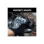 Allextreme EXSTO7 Unisex Anti-Slip Polyester Full Finger Gloves with Microfiber Cleaning Towel for Weight Lifting, Riding, Fitness & Outdoor Acivity (XL, Black)