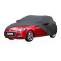 Allextreme I7004 Car Body Cover Compatible with Hyundai Elite i20 Custom Fit Dustproof UV Heat Resistant Indoor Outdoor Body Protection (Grey with Mirror)