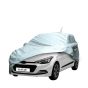 Allextreme I7007 100% Tested Waterproof Car Body Cover Compatible with Hyundai Elite i20 Custom Fit Dustproof UV Heat Resistant Indoor Outdoor Body Protection (Reflective Silver with Mirror)2