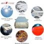 Allextreme I7007 100% Tested Waterproof Car Body Cover Compatible with Hyundai Elite i20 Custom Fit Dustproof UV Heat Resistant Indoor Outdoor Body Protection (Reflective Silver with Mirror)2