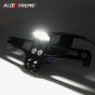 AllExtreme EXNPBL9 Universal Adjustable Motorcycle Number License Plate Aluminum Alloy Holder Mount Bracket for All Bikes (Black)